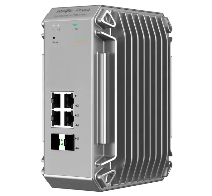 Ruijie RG-NIS3100-4GT2SFP-HP IP40 Комутатор 6 портів керований