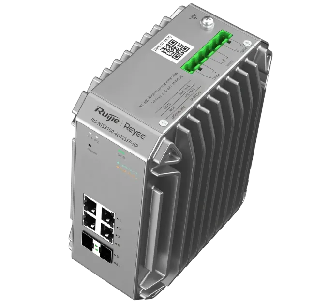 Ruijie RG-NIS3100-4GT2SFP-HP IP40 Комутатор 6 портів керований