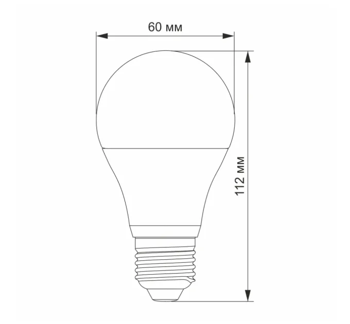 VIDEX A60e 10W E27 4100K 220V LED лампа