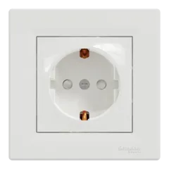 Schneider Electric ASFORA EPH2900221 Розетка одинарная с заземлением и шторкой