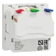 Schneider Electric New Unica NU305718 Розетка з з/к зі шторками 16А самозажимні клеми біла
