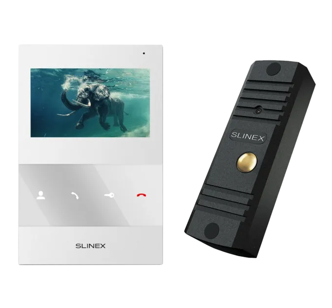 Slinex ML-16HD(Black)+SQ-04M(White) Комплект відеодомофону