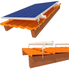 InstallKit IK-XL-M-1 кріплення 1 сонячних панелей до 1145мм металочерепиця профнастил шифер Комплект