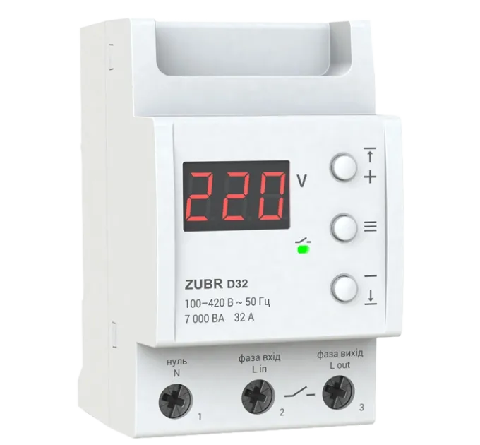 ZUBR D32 Реле напряжения ZUBR D32 Реле напряжения
