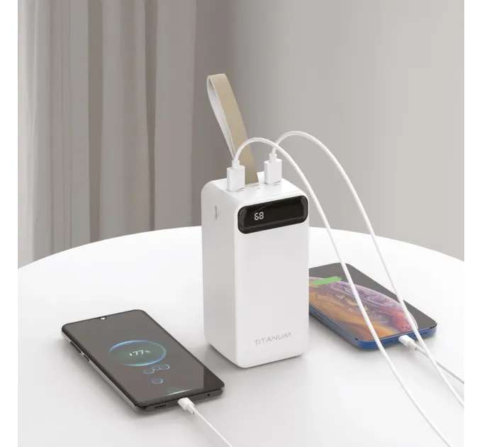 TITANUM 741S 22.5W White 50000mAh Повербанк