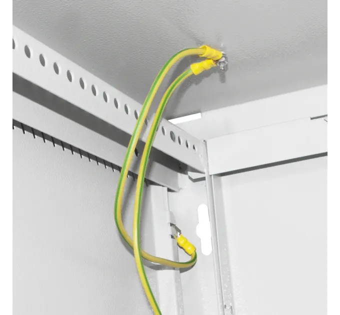IPCOM 12U 600x600 Шкаф телекоммуникационная дверь перфорация (серая)