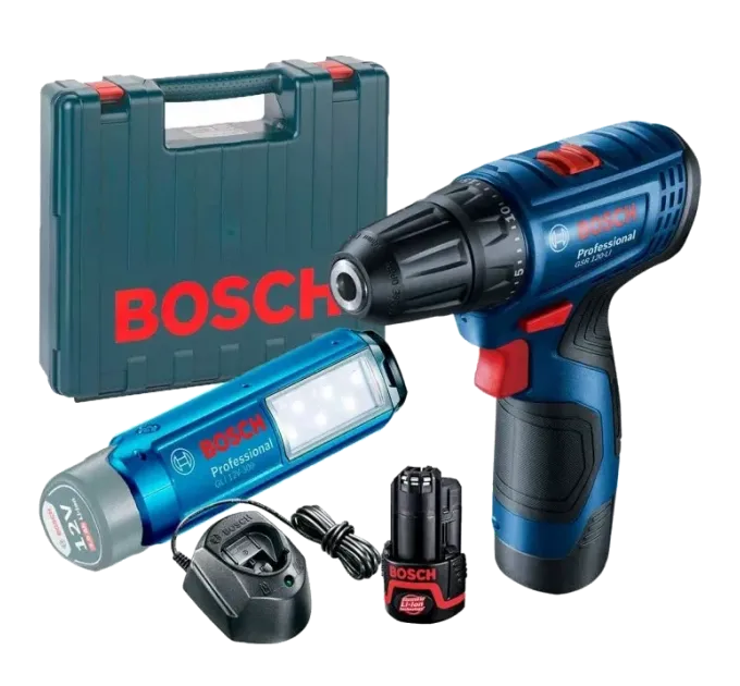 Bosch GSR 120-LI + GLI 12V-300 (06019G8004) Аккумуляторный шуруповерт и фонарик Bosch GSR 120-LI + GLI 12V-300 (06019G8004) Аккумуляторный шуруповерт и фонарик
