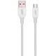 2E USB-A-MICROUSB, GLOW, 1M, WHITE (2E-CCAM-WH) Кабель
