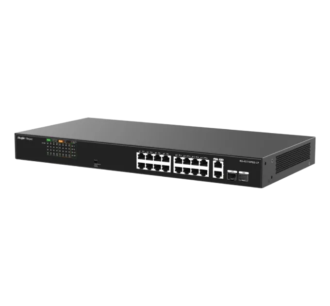 Ruijie Reyee RG-ES118FGS-LP PoE Комутатор 18 портів некерований