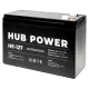 Hub Power НЕ-127 7А•г 12В Свинцево-кислотна акумуляторна батарея