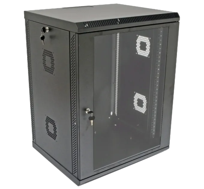 19" 15U Шкаф 600x600x773мм акриловое стекло черный