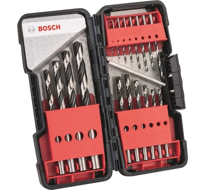 Bosch HSS PointTeQ 18 штук Набор сверл для металла Bosch HSS PointTeQ 18 штук Набор сверл для металла