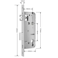 SEVEN LOCK 5085 Врезная часть SEVEN LOCK 5085 Врезная часть