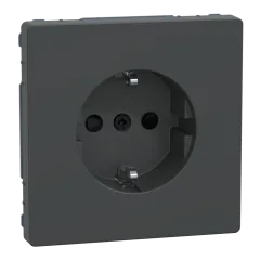 Schneider Electric Merten System Design MTN2300-6034 Розетка ж/к и шторкой АНТРАЦИТ