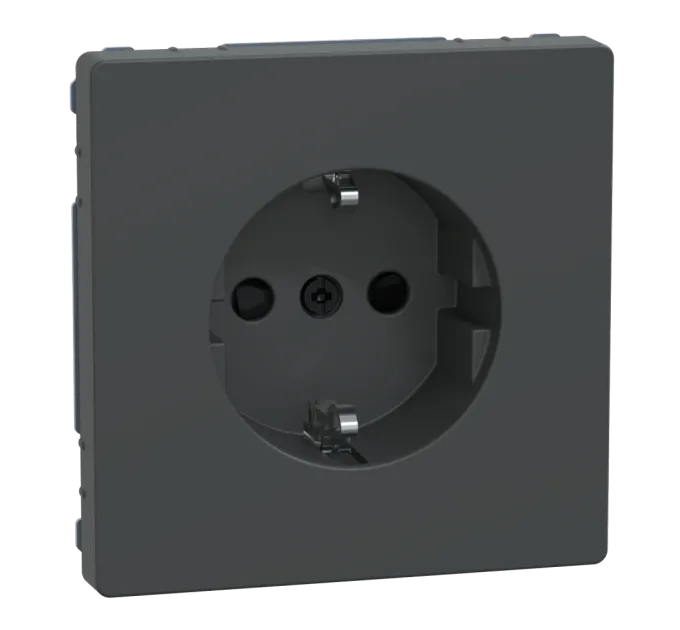 Schneider Electric Merten System Design MTN2300-6034 Розетка ж/к и шторкой АНТРАЦИТ