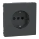 Schneider Electric Merten System Design MTN2300-6034 Розетка ж/к и шторкой АНТРАЦИТ