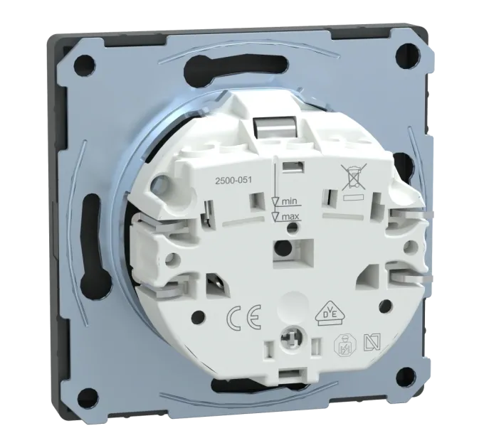 Schneider Electric Merten System Design MTN2300-6034 Розетка ж/к и шторкой АНТРАЦИТ