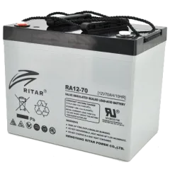 RITAR RA12-70 70A•ч 12В Свинцово-кислотная аккумуляторная батарея RITAR RA12-70 70A•ч 12В Свинцово-кислотная аккумуляторная батарея