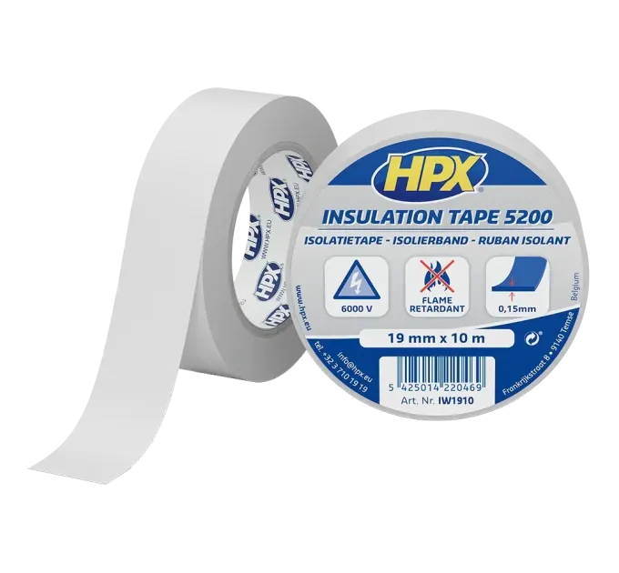HPX IW1910 HPX5200 19мм х 10м Стрічка ПВХ ізоляційна