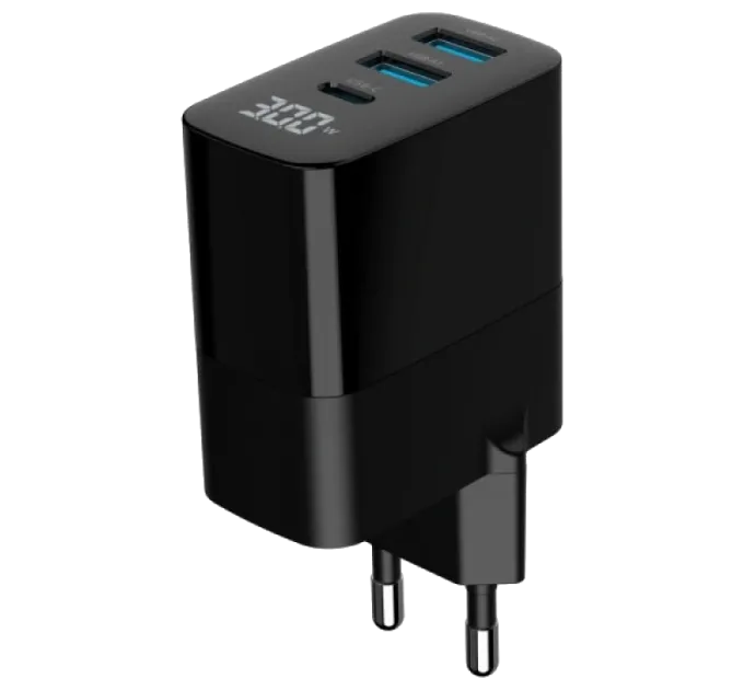 Gembird TA-UC-PDQC30LCD-BK-02 Сетевое зарядное устройство