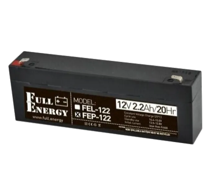 Full Energy FEP-122 2.2А•г 12В Свинцево-кислотна акумуляторна батарея Full Energy FEP-122 2.2А•г 12В Свинцево-кислотна акумуляторна батарея