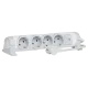 Legrand 4XSchuko 3Gх1,5 мм, 3м Мережевий подовжувач з вимикачем білий, комфорт