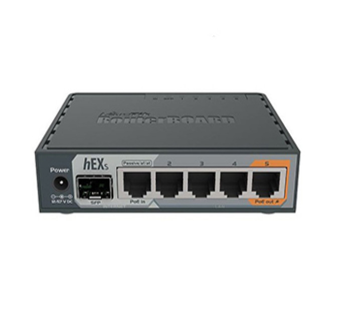 MikroTik hEX S (RB760iGS) 5-портовий Маршрутизатор