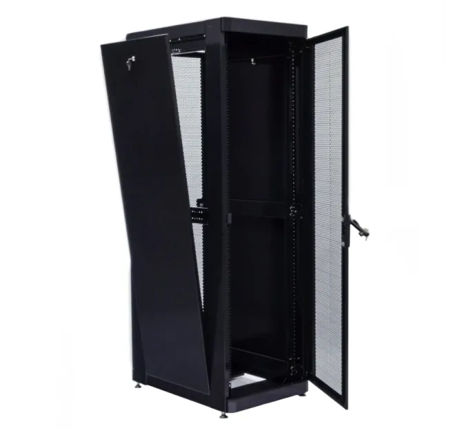UA-MGSE4268MPB Шкаф 19" 42U, 610х865 мм (Ш*Г), усиленный, перфорированная дверь (66%), черный