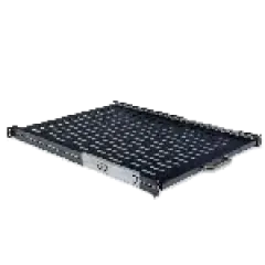 Voltronic Полиця висувна 19", 600мм глиб. (400..870 мм кріплення), чорна