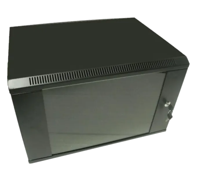 Hypernet WMNC66-9U-FLAT-AC-BLACK Шафа комутаційна настінна 9U 600x600 розбірна Hypernet WMNC66-9U-FLAT-AC-BLACK Шафа комутаційна настінна 9U 600x600 розбірна