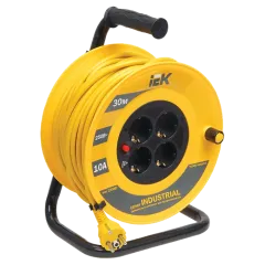 IEK Подовжувач-катушка 4гн 30м З/К УК30 т/з (3х1,5мм2) IP44