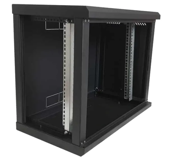 EServer 9U 600х350х503 стекло, черный Шкаф
