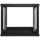 EServer 9U 600х350х503 стекло, черный Шкаф