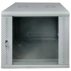 EServer 9U 600х600х503 скло, сіра Шафа