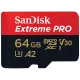 SanDisk microSD 64GB C10 UHS-I U3 Extreme Pro V30 + SD Карта памяти