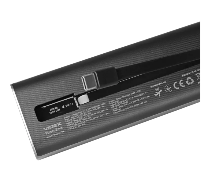 VIDEX VPB-366 PD100Вт 20000мА•г Повербанк