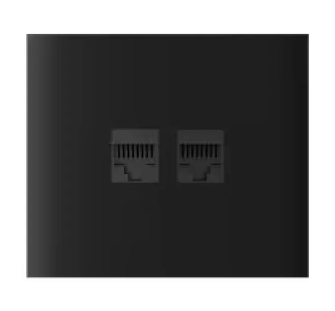 Ajax CenterCover (LAN) vertical Black Фронтальна панель Ajax CenterCover (LAN) vertical Black Фронтальна панель