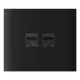 Ajax CenterCover (LAN) vertical Black Фронтальна панель