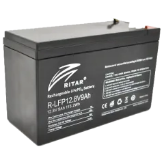 Ritar LiFePO4 12.8В 9А•г Літієва акумуляторна батарея Ritar LiFePO4 12.8В 9А•г Літієва акумуляторна батарея
