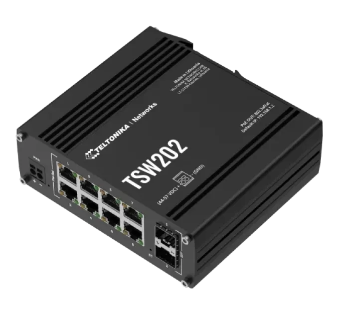 Teltonika TSW202 PoE+ Комутатор 8 портів керований