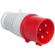 UEA 014 16А 380В 3Р+Е IP44 Вилка переносна