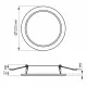VIDEX 20W 5000K 220V LED светильник Back круглый