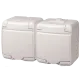ETI Hermetics 4668019 Розетка 2-на з з/к Schuko RHE-2s(біла/біла кришка, IP54)