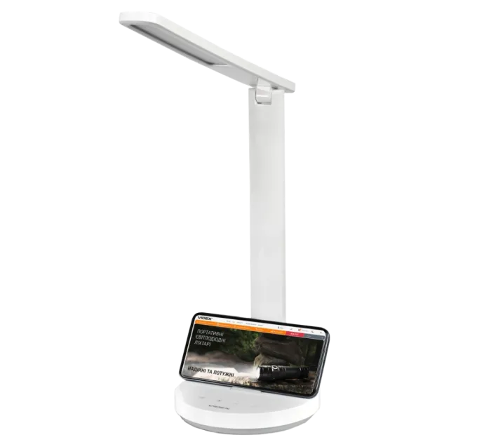 VIDEX VL-TF16W 5W 1800-5000K LED лампа настільна з акумулятором