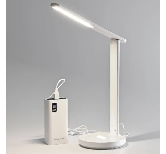 VIDEX VL-TF16W 5W 1800-5000K LED лампа настільна з акумулятором