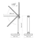 VIDEX VL-TF16W 5W 1800-5000K LED лампа настільна з акумулятором