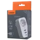 VIDEX ONCORD 1п 2.4A 2USB+USB-C Сетевой адаптер Type-C с заземлением