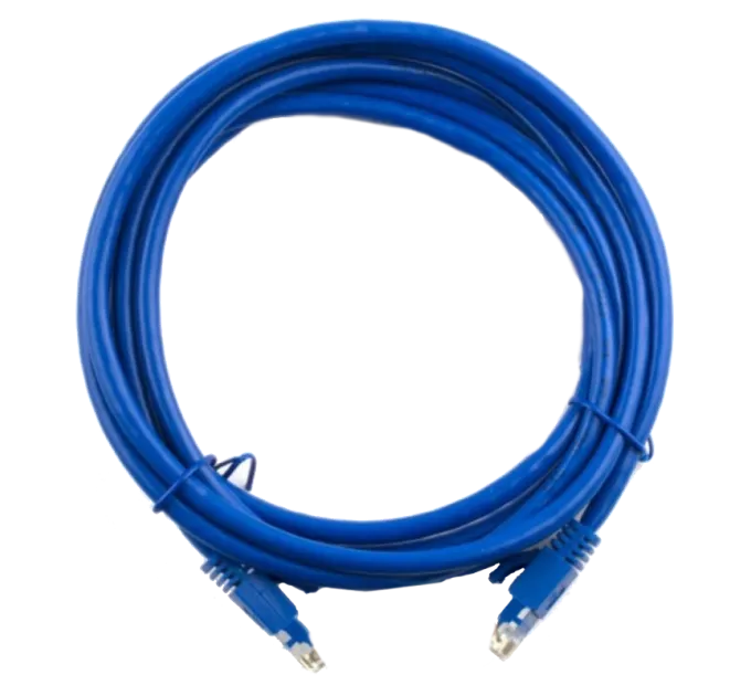Патч-корд RITAR литий, UTP, RJ45, Cat.5e, 1m, синій, Cu (мідь)(PCR-CU/1Be)