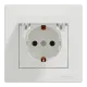 Schneider Electric ASFORA EPH3100121 Розетка одинарная с заземлением и крышкой