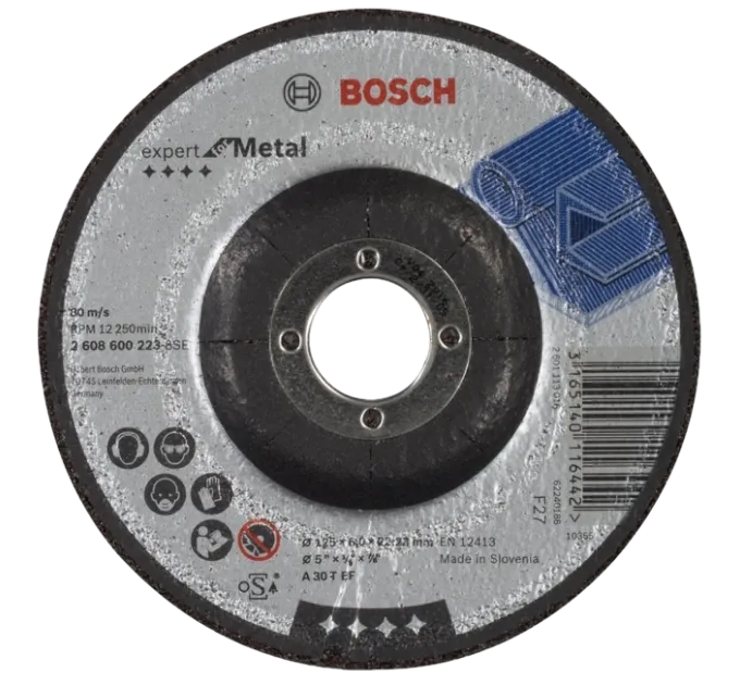 Bosch 125 x 6 мм (2608600223) Обдирной круг для металла Bosch 125 x 6 мм (2608600223) Обдирной круг для металла